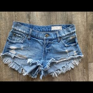 Pistola hip rise jean shorts